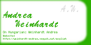 andrea weinhardt business card